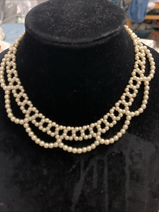 Jewelry - Ivory Multi-Strand Pearl Necklace — Elegant Layered Design